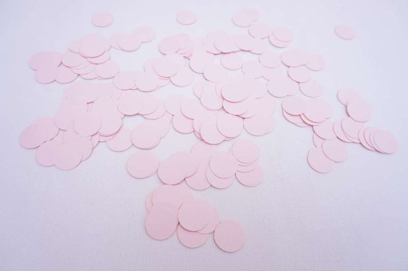 Konfetti, 1,5 cm, 200 stk, rosa