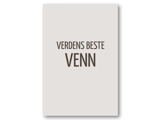 Hovedbilde Verdens beste venn | 10x15 cm