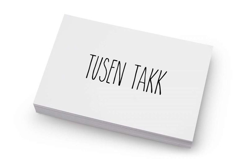 Tusen takk | 10x15 cm