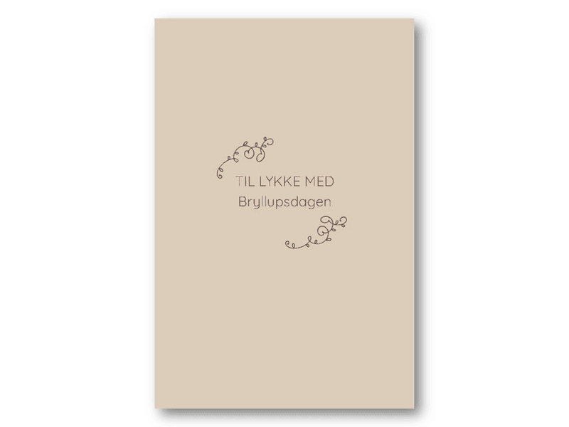 Til lykke med bryllupsdagen | 10x15 cm