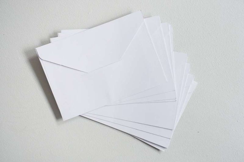 10 stk konvolutter, hvite, C6