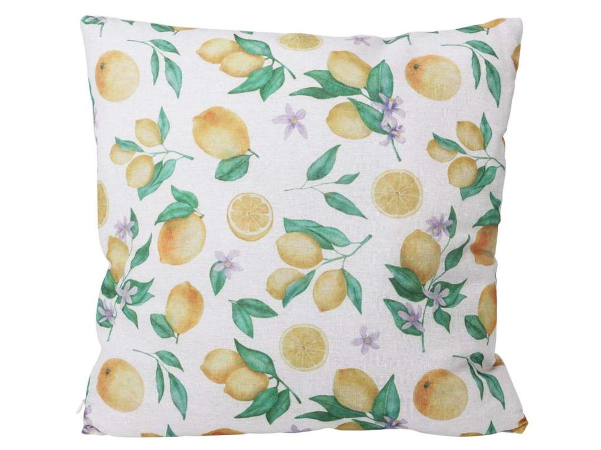 Pute, sitron, 45x45 cm