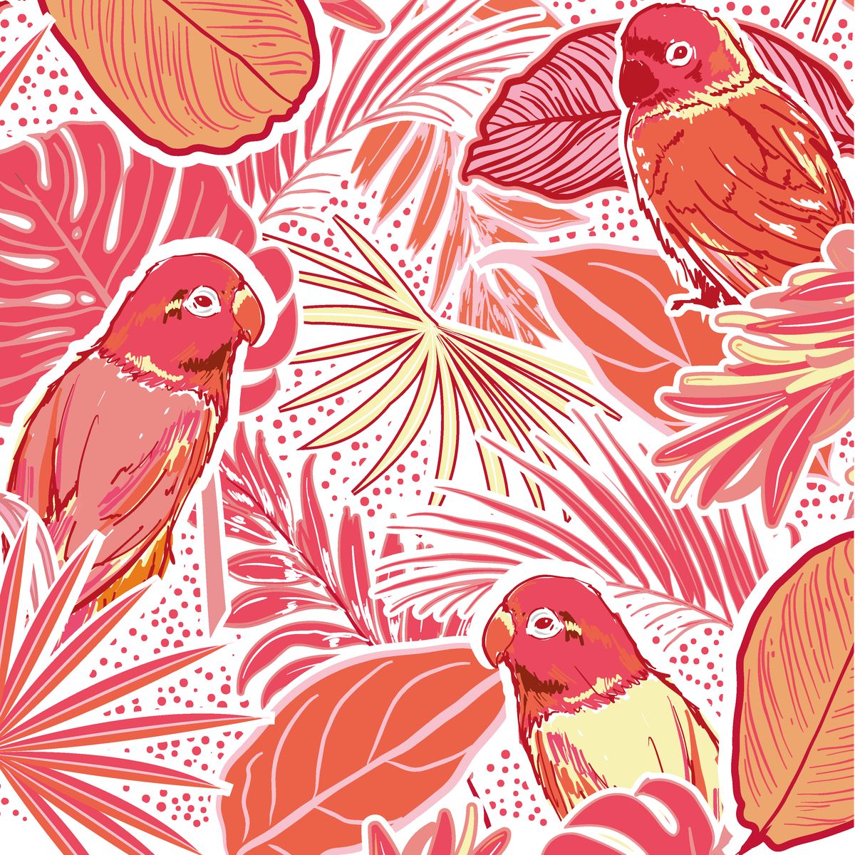 Servietter, Parrot Paradise, vanlig