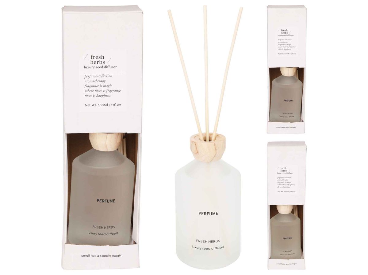 Duftdiffuser farget glass 85 ml