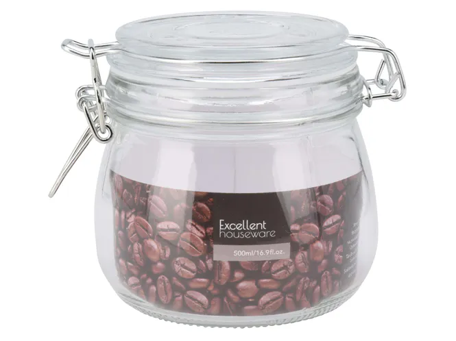 Hovedbilde Glasskrukke med patentlokk  500ml