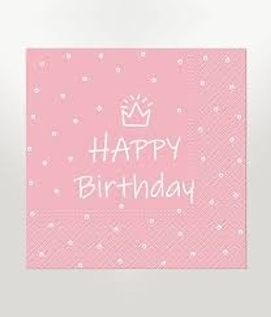 Servietter, Spesiell dag (lyserosa)