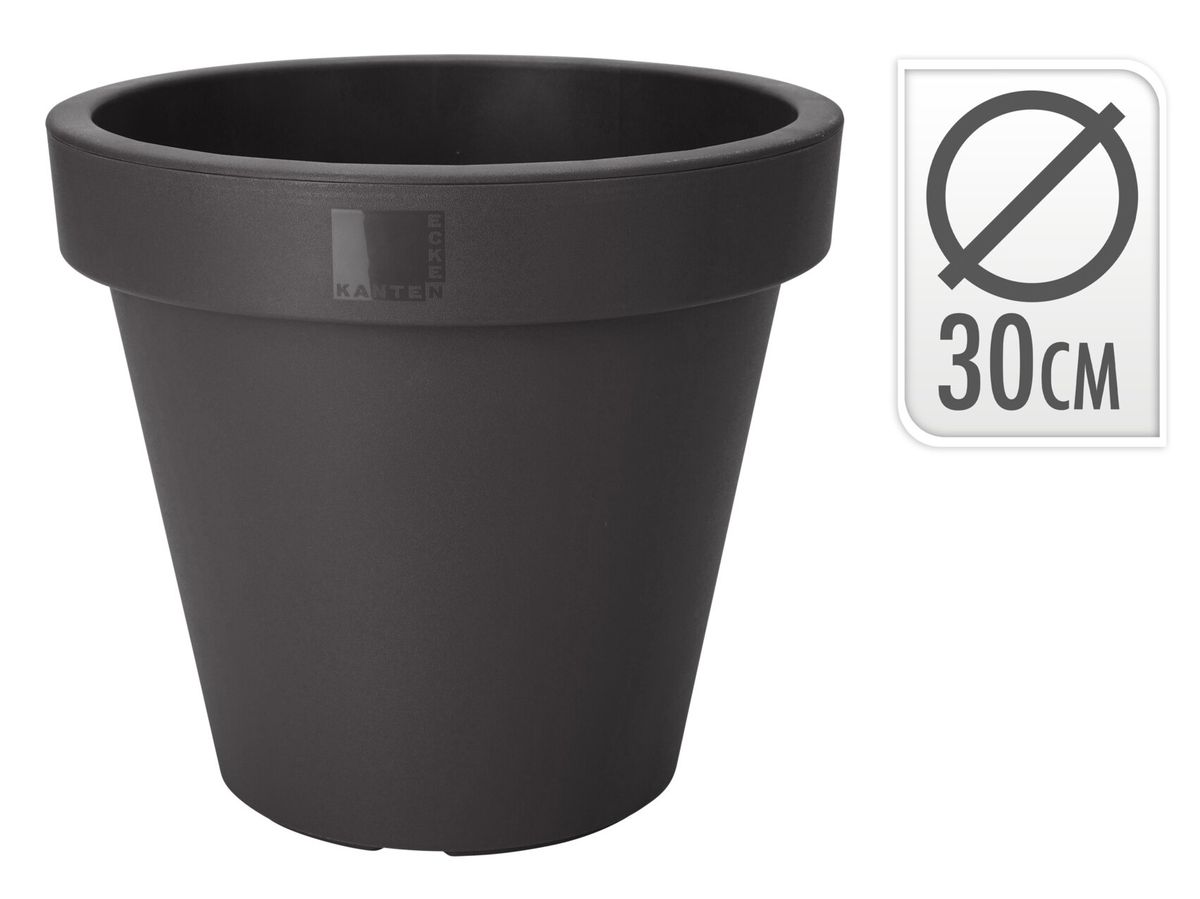 Blomsterpotte 30 cm antrasitt